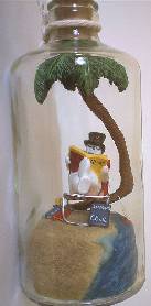 Christmas In A Bottle (Snowman On A Beach)