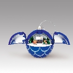 Musical Hidden Hoildays Ornament (Sleigh) - Blue