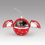 Musical Hidden Hoildays Ornament (Train) - Red