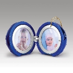 Musical Photo Ornament (Blue)