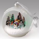 Musical Sparkling Ornament Snowman